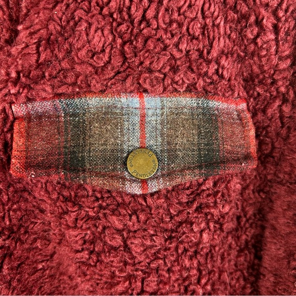 Pendleton Burgundy Teddy Jacket - Picture 12 of 12
